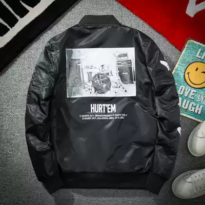 Tide brand 2021 autumn and winter New pilot cotton men ma-1 coat plus cotton padded loose jacket baseball