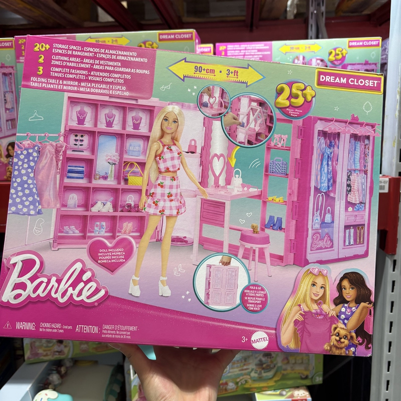 Sam Barbie Doll Pink Fun Play Dream Wardrobe Girls Birthday Gift Princess Pretend Play Toy