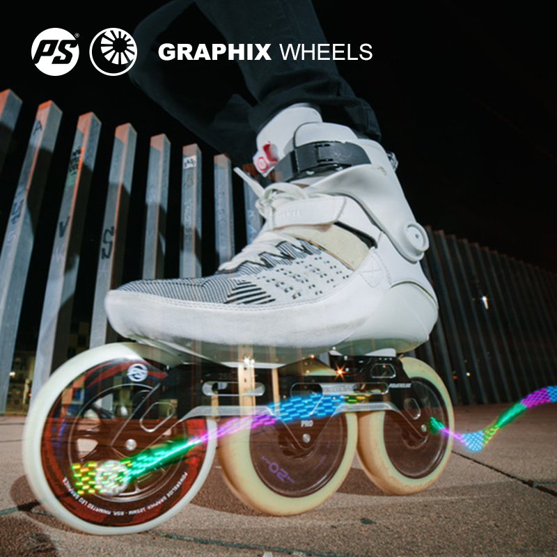 German Powerslide Baolion's new luminous wheel nightlight wheel sliding shoe wheel can be charged and recycled