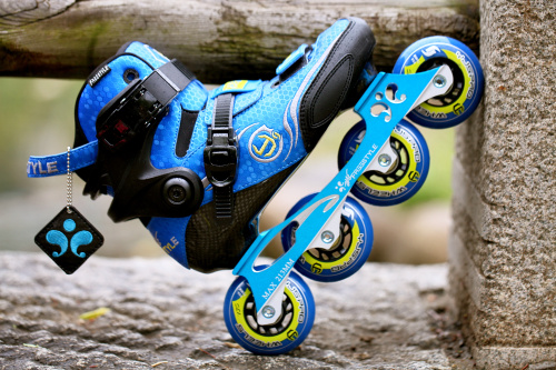 Freestyle Feys YJS Children's adjustable wheels Skating Shoes Carbon Slim Skates Dry Skates Men And Women Flat Flower Shoes