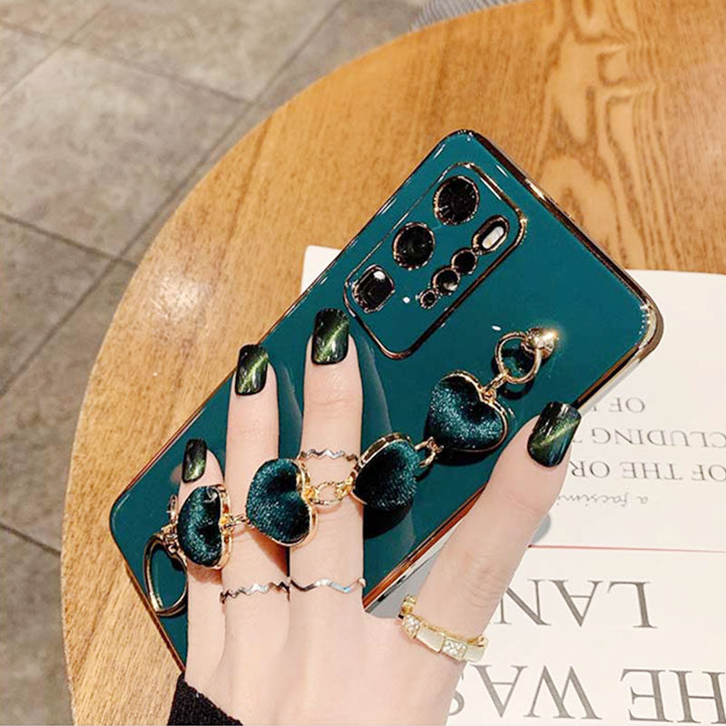 Huawei mate30pro mobile phone protective shell wrists bracelet m30e full package 50 anti-fall m40 soft shell P50pro personality mate40pro light and luxurious p40pro