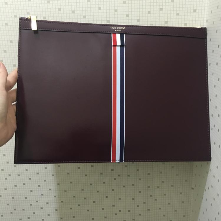 Thom Browne Tom Brown 22 new men's classic red white blue bar hand holding bag