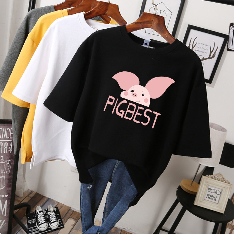 Large size women's clothing 2022 new summer tops 200 jin fat women Western style cover belly to show thin small shirts short-sleeved t-shirts