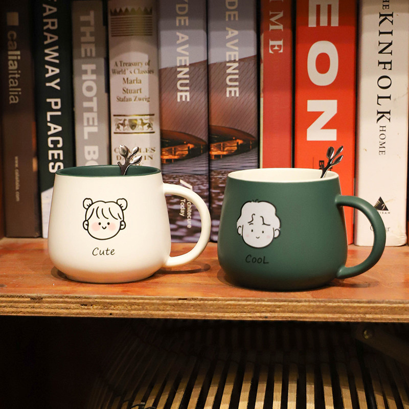 Cups girls couple cups a couple home drinking water mugs ceramic coffee cups breakfast cups