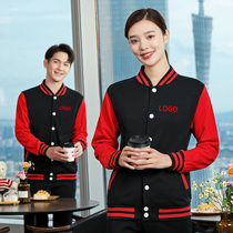 Tooling Jacket Jacket Man Spring Autumn Baseball Suit American Sweatshirt Workwear Custom Logo Imprint Embroidered Couple