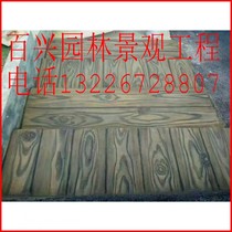 Customized creative Gate garden landscape decoration landscape imitation wood grain foot step cement board mold ancient building Pavilion