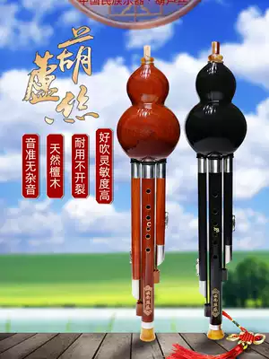 Ebony professional gourd silk c tone seven holes Adult playing grade exquisite mahogany musical instrument beginner B tone 7 holes