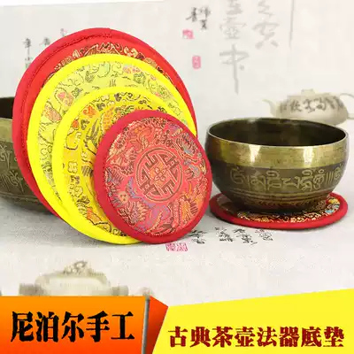 Yoga ornaments Nepalese handmade sound bowl mat Buddha sound bowl base Dharma mat Teapot mat Cloth art pot mat