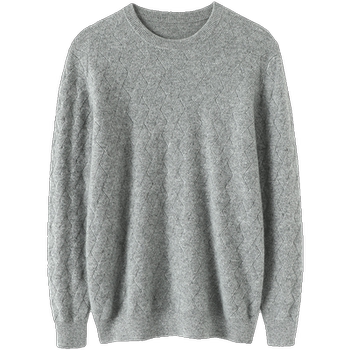 Qichao men's high-end 100% pure cashmere shirt