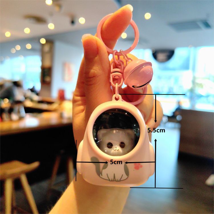 Little Bear Backpack Night Light Keychain Bag Pendant Trendy Atmosphere Light Keychain Claw Machine Gift Small Present