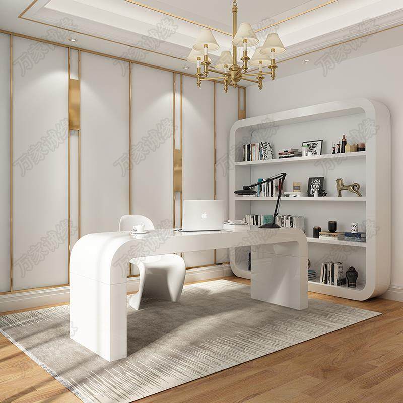 Computer medical beauty table creative modern minimalist fashion negotiation table makeup bar office table paint Nordic personality