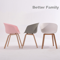 Danish solid wood chair Nordic wood chair dining room chair coffee chair designer creative chair computer negotiation fashion chair