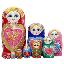 Creative handmade Russian doll 10-layer toys June 1 children's day gift ornaments souvenir specialty
