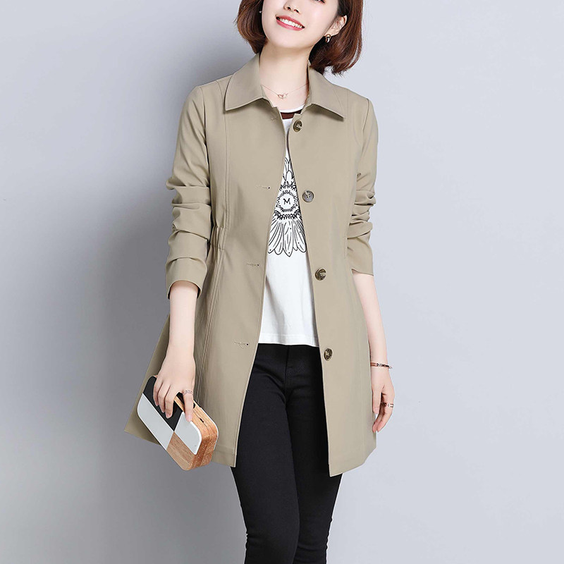 Miah Maschmann Flag Ship Shop Officer Net Founder of the Long Edition Wind Cloisters 2022 Spring the new thin section of the body jacket