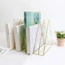 Nordic Minimalist Style Creative Desktop Containing nine Triangle Iron Art Bookshelves Office Book Collection