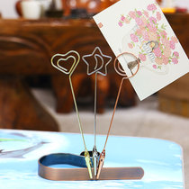 10 loaded metal tabletop Poo Sign Clip Decorative Hanging Wall Photo Clip Colorful Cute Message Clip Pendant Vertical