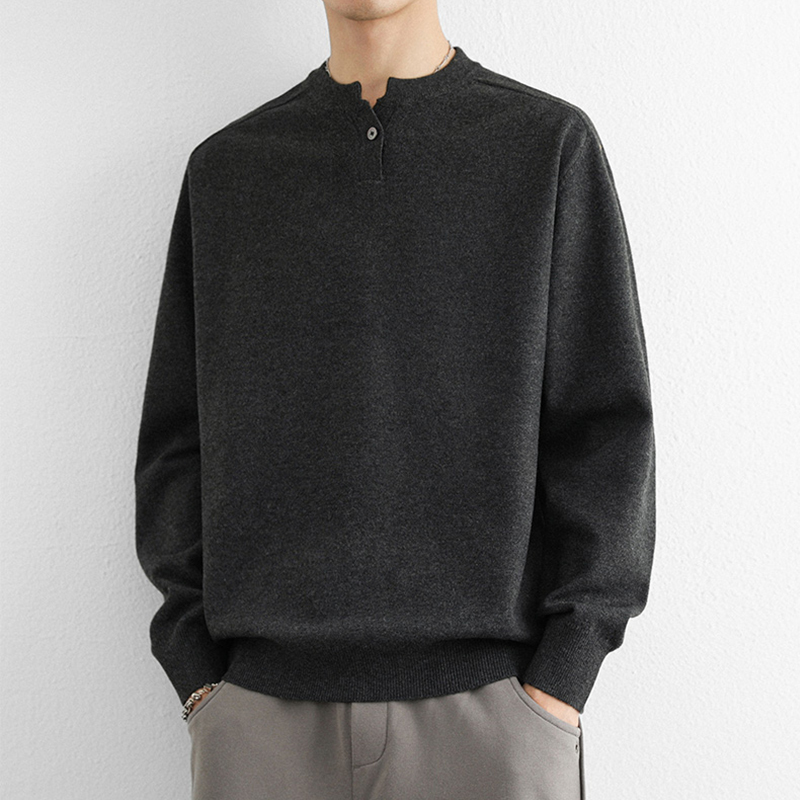 American-Style Men's Sweater 2026 Autumn and Winter High-End Men's Knitwear, Lazy and Versatile Design, Casual Knitwear