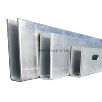 Jiesheng frameless glass guardrail U-shaped bottom groove Cost-effective stairs balcony pool duplex concealed galvanized steel groove