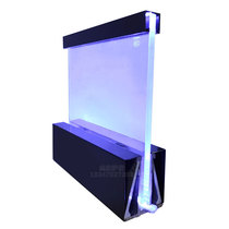 Hot selling LED light with luminous glass guardrail aluminum alloy triangular track fixed base reinforced T card slot