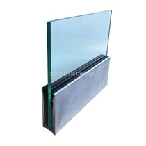 Factory direct ultra-narrow aluminum alloy U-shaped bottom slot can clip multi-size frameless glass balcony stair guardrail card slot