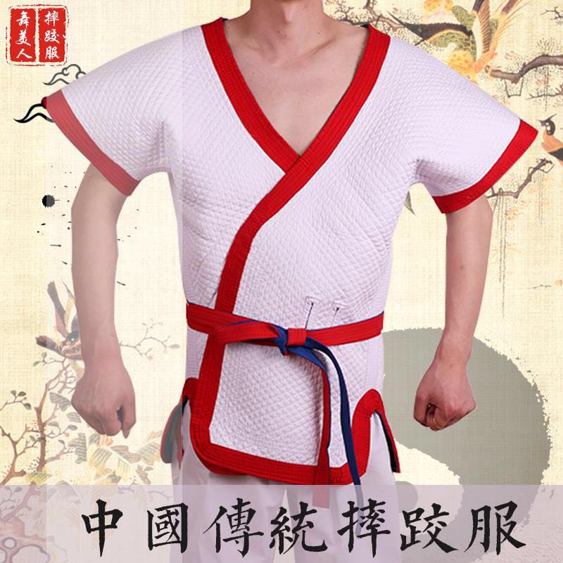 Chinese style wrestling clothes Chinese style Wrestling Suit with Red Blue White Thickened Pure Cotton Special Price Concession-Taobao