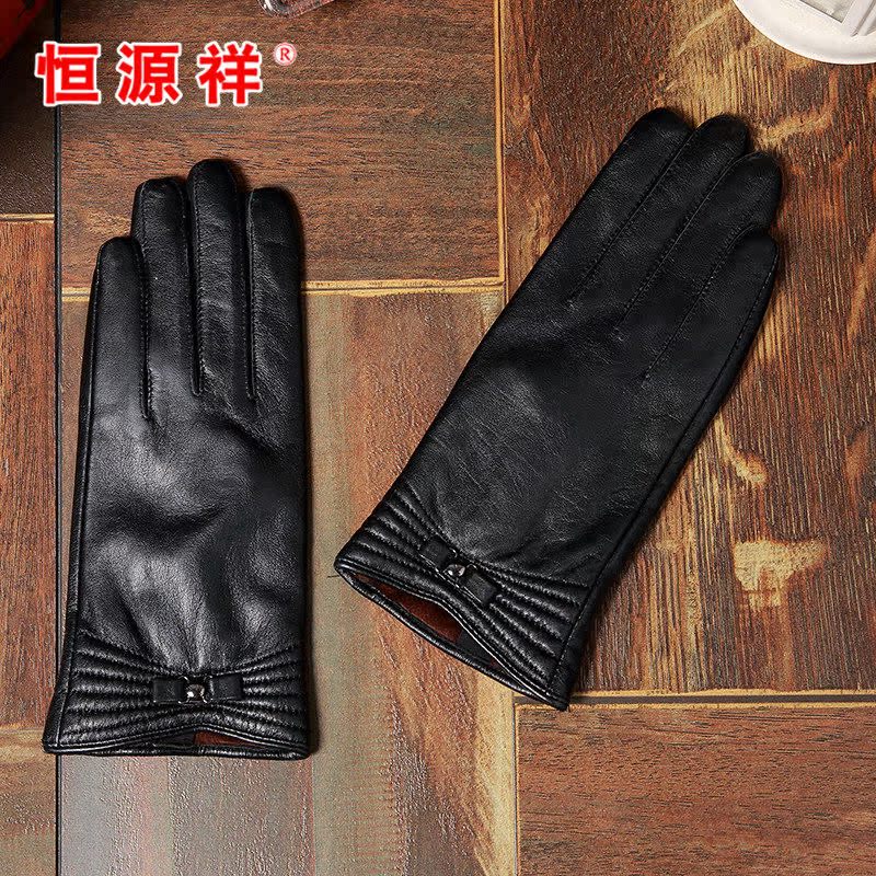 Gants pour femme en En peau de mouton - Ref 3156130 Image 4