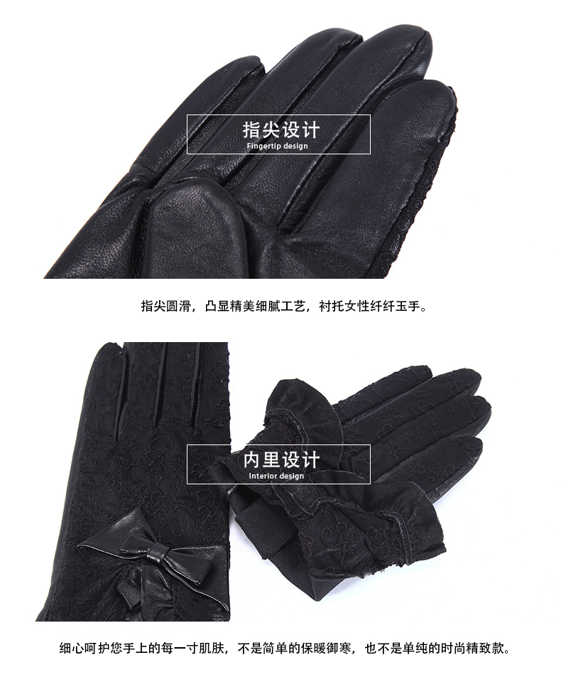 Gants pour femme en En peau de mouton - Ref 3156182 Image 15