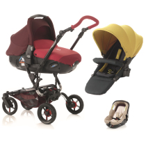 Spanish imported JANE can sit and lie high landscape four-wheel stroller folding light shock stroller