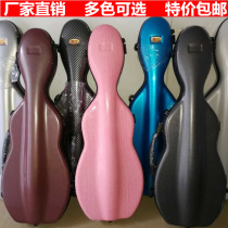 Factory direct sales of the new carbon fiber violin box gourd-shaped 4 4 3 4 wear-resistant and pressure-resistant with hygrometer