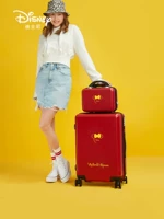 Дисней, брендовый красный чемодан с молнией, популярно в интернете, 20 дюймов