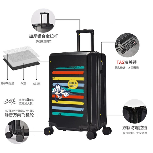 Дисней, брендовый прочный чемодан, популярно в интернете, 20 дюймов