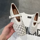 帕依 Новинка 2025 года, туфли Мэри Джейн в стиле ретро для женщин, летние туфли с неглубоким носком, балетки с одной пряжкой для женщин