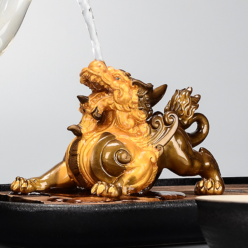 Chic chameleon Tea Pet Swing of Pet Hem color Nourishing Individuality Creative Decorations Bouquets Tea Table Tea Set Accessories