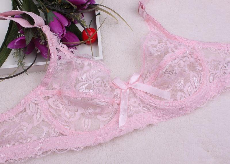 Breathable lớn màu đỏ sexy mỏng trong suốt áo ngực áo ngực lưới năm nay phụ nữ ren áo ngực không xốp lót.