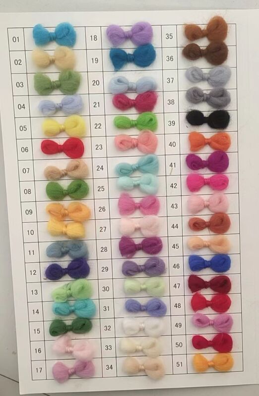 66S Pure Australian Wool Strips Wool Yarn Wool Felt Needle Felting Material 144 Colors Handmade DIY Needle Felt Wet Felt