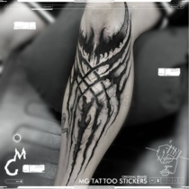 MG TATTOO dark mysterious totem flower arm Leg personality TATTOO sticker for men and women waterproof