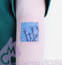 MG TATTOO stickers hand-painted TATTOO Hanfeng abstract dark alternative deep sea redemption TATTOO stickers a piece of 2