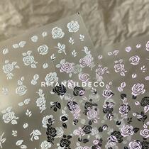 Take 2 Show Gas Little Rose reliquary with a meaty style cream Rose nail sticker bridal meme style