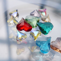 4 entry RITA NAIL Preferential Selection Transparent Glass Crooked Core Drilling K9 Peach Hearts Manual Polished Meryl Drilling Solid