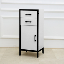 Light luxury hair tool cart Barber shop tool cabinet Hair salon special hair cutting mirror table shelf Beauty cabinet