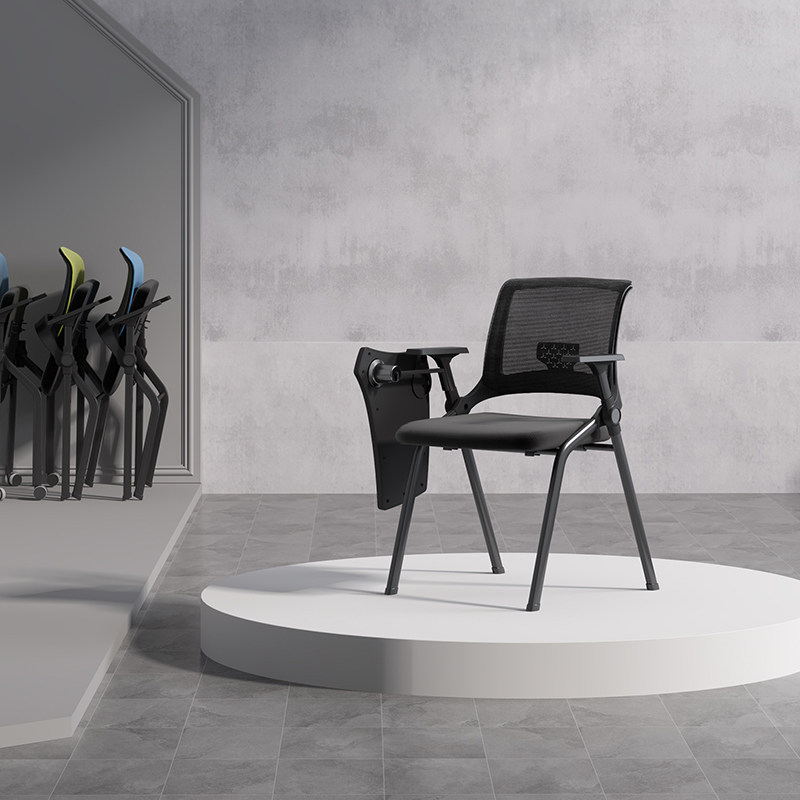 Multi-function high-end conference training with writing board foldable one staff meeting room chair small table chair bench