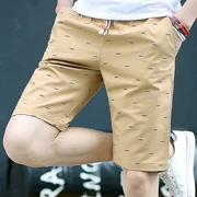 Mùa hè mới quần short tay ngắn cotton giản dị phù hợp với nam cộng với phân bón XL năm điểm bảy điểm quần thể thao nam lỏng lẻo