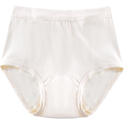 Yiershuang Women's Underwear Pure Cotton Loose Large Size Briefs All-Cotton High-Waisted Shorts for Middle-Aged and Elderly Women Cl863N