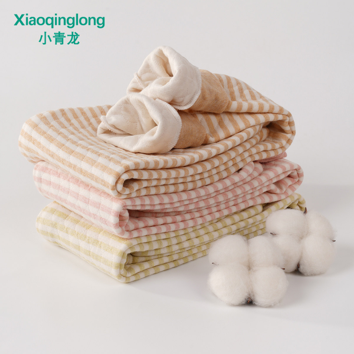 Xiao Ying Dragon Children Pure Cotton Heating Pants Three Layers Cotton Fall Winter and Autumn Boy Girls Patients