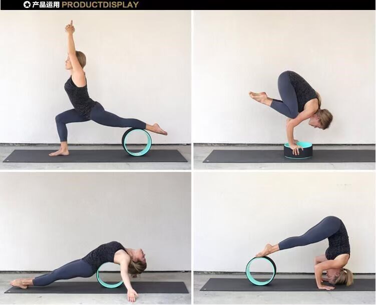 Yoga Rollback Yoga Ring Yoga Circle Mở lại Yoga Con lăn Mở lại Con lăn Trở lại Thiết bị thể dục Thể thao - Yoga thảm tập yoga shopee