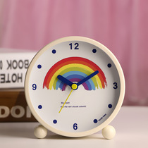 Silent living room alarm clock fashion creative personality simple modern home clock night light student bedroom desktop clock