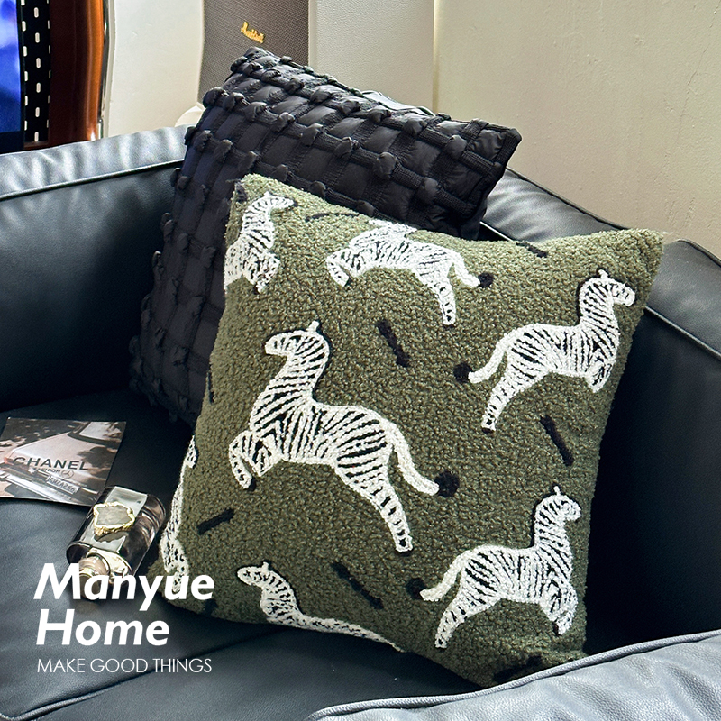 Pillow cover does not contain core feather silk cotton bedroom cushion waist pillow