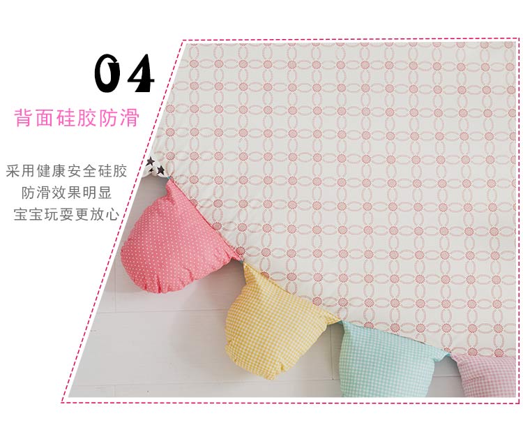 Ins Bắc Âu cotton đơn giản bóng phòng ngủ cửa sổ phòng ngủ trẻ em leo mat vòng phòng khách thảm lều giường nệm thảm lót