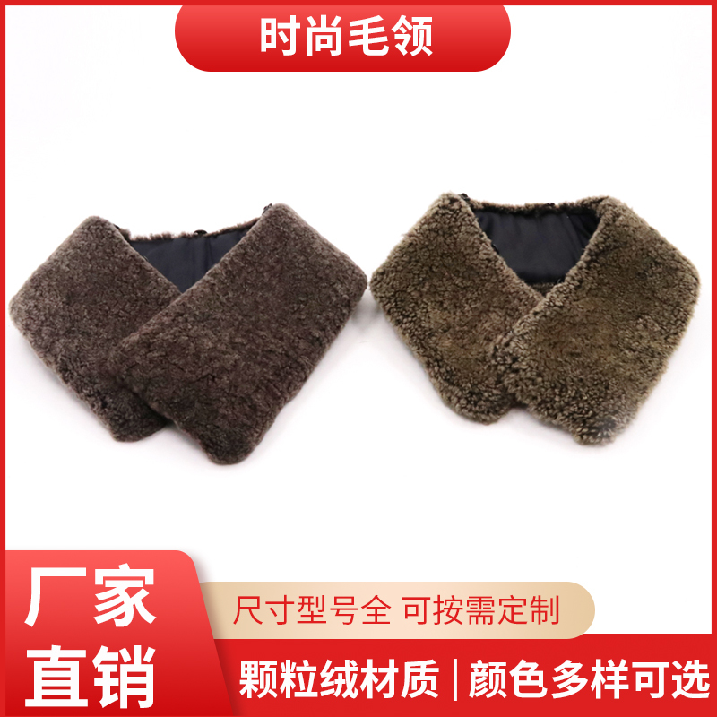 Lamb Wool Collar Square Unisex down Jacket Parka Leather Coat with Detachable Fur Collar and Hood
