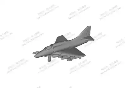A4 attack aircraft 3d printing gray model military model modern aircraft carrier aircraft